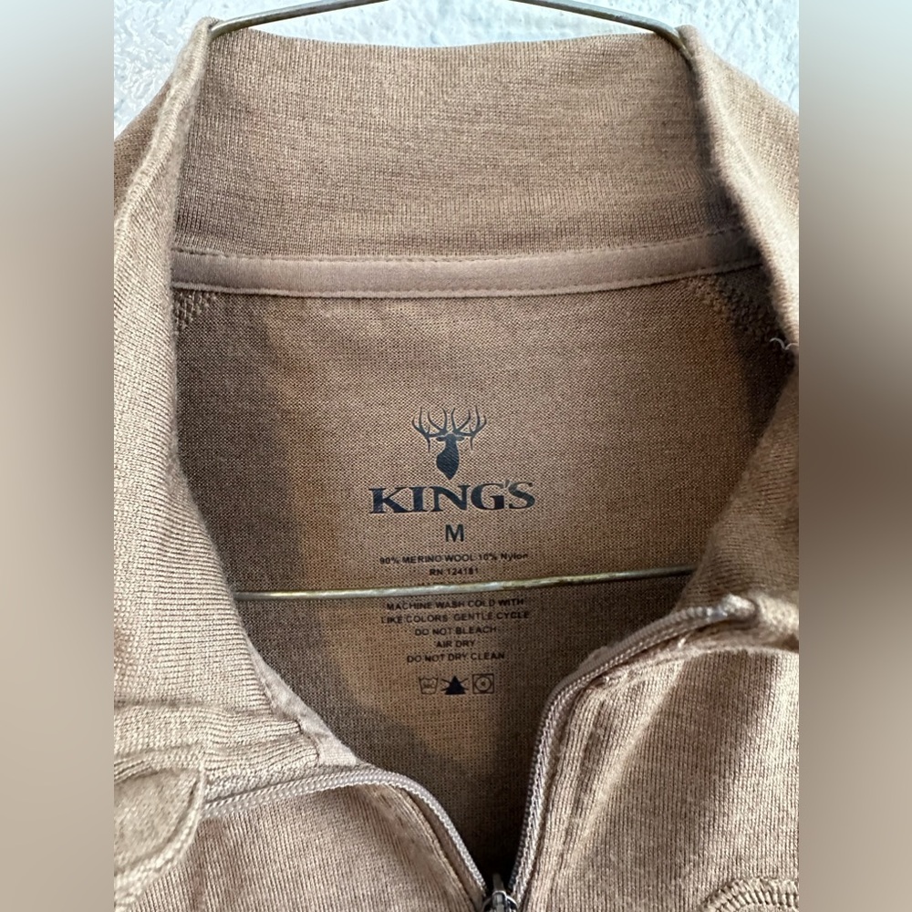 King’s XKG Foundation 260 Merino 1/4 Zip - Picture 3 of 11